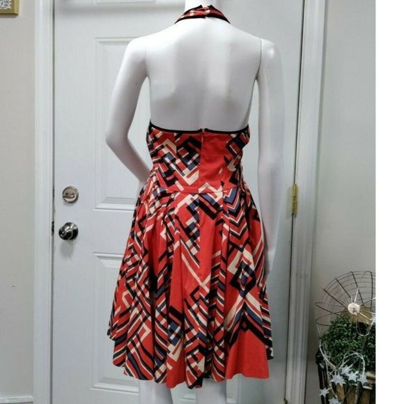 Jessica Simpson Open back Halter Pockets Swing Dress 8 / 10 - Picture 2 of 10
